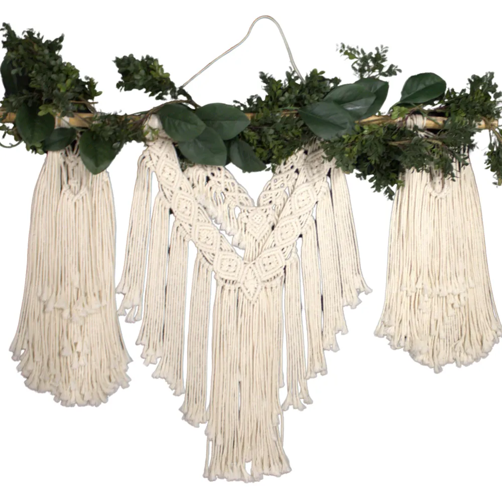 Macrame Greenery Backdrop Hanging