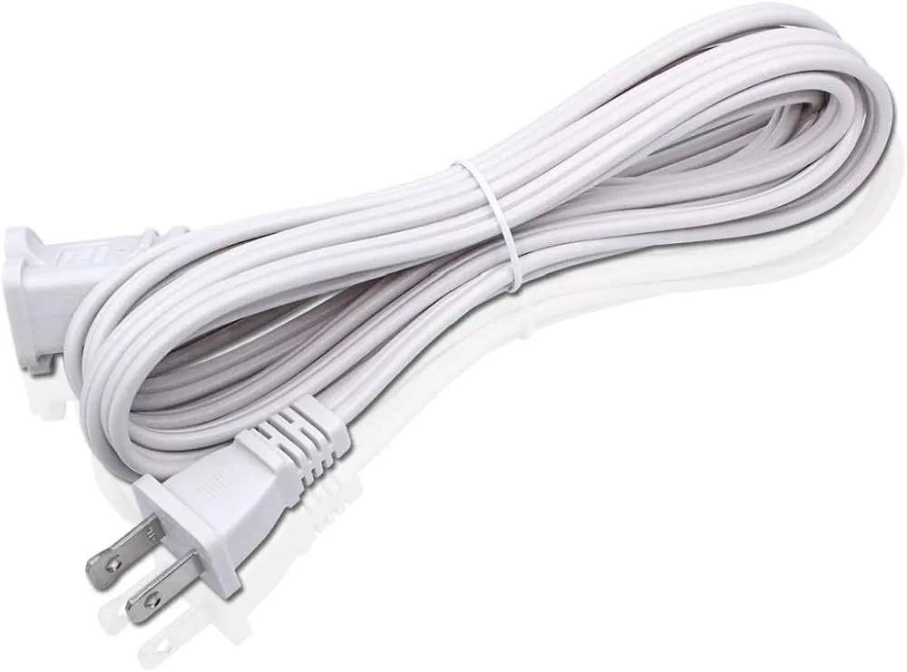 White 2 - Prong cord, < 10'