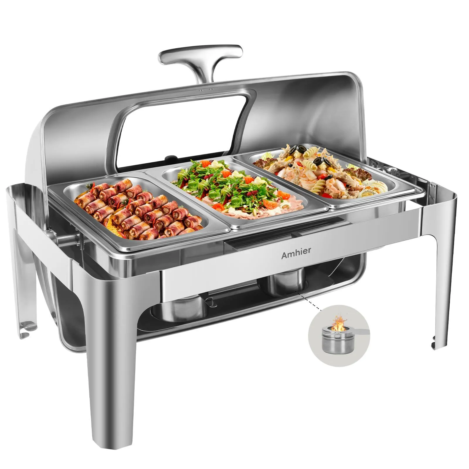 Chafing Dish, polished