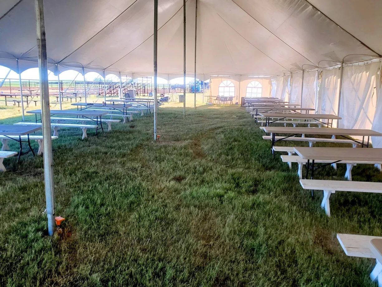 40'x20' Peak Pole Tent Extensions
