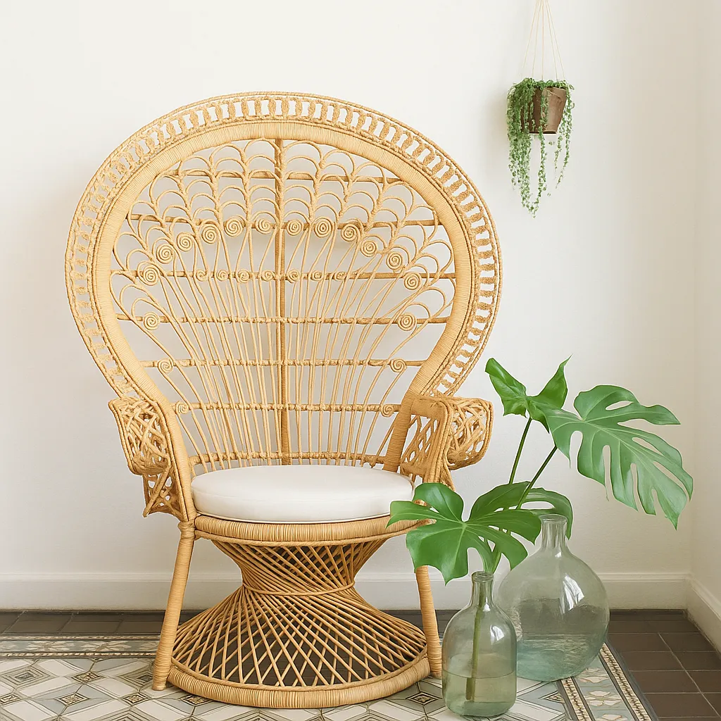 Fauteuil en Rotin  Emannuelle naturel