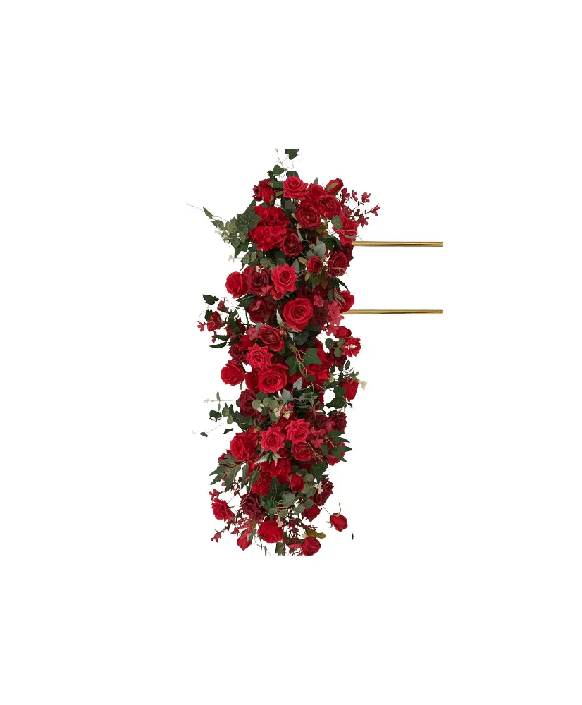 Chemin de fleur rose rouge 1m Capso