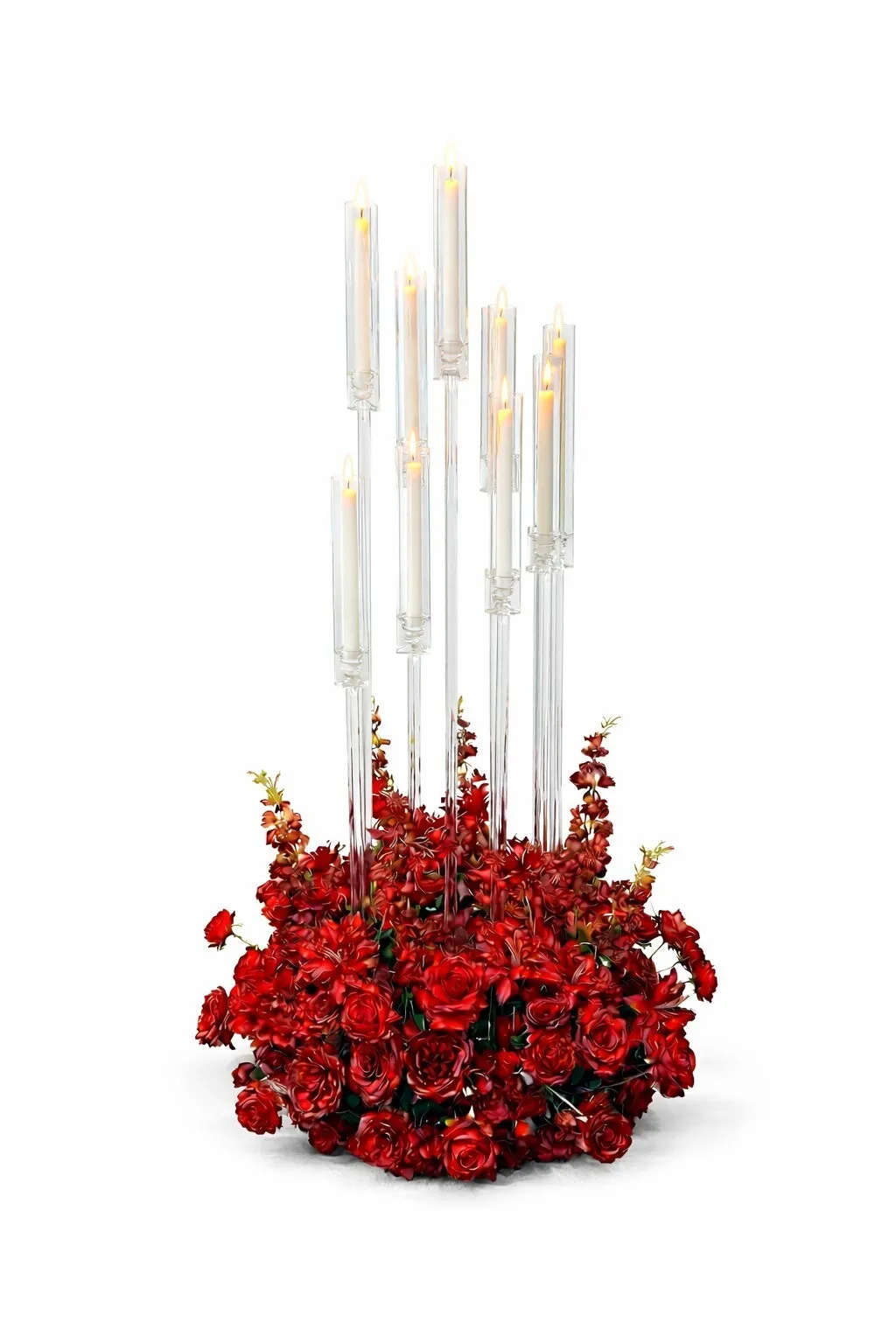 Couronne de Fleurs Rouges