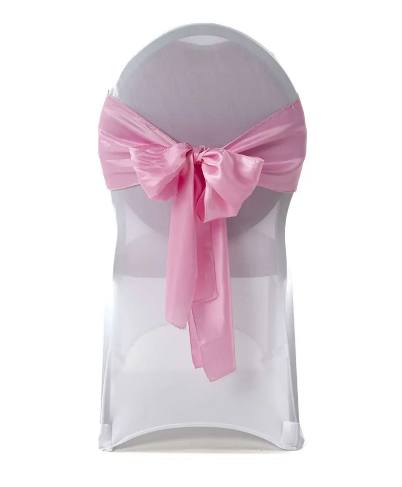 Nœud de chaise satin Rose Clair 20*260 cm