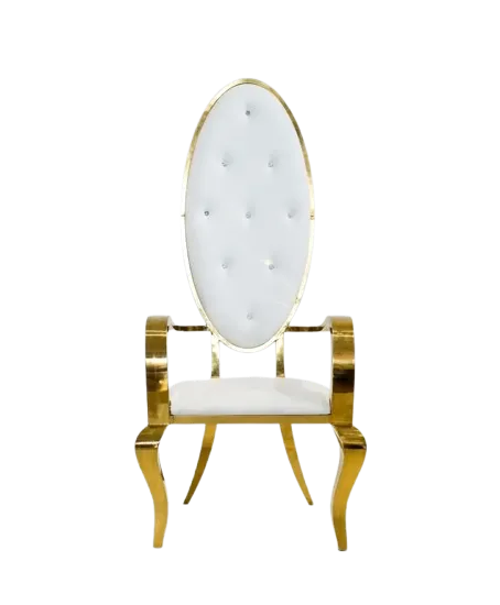 Chaise haute pour marié individuelle Or