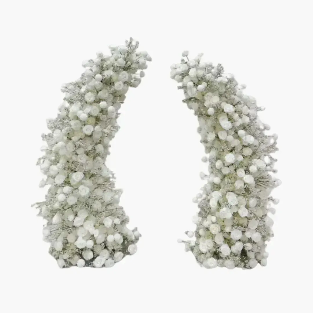 Demi-arche florale – Blanche