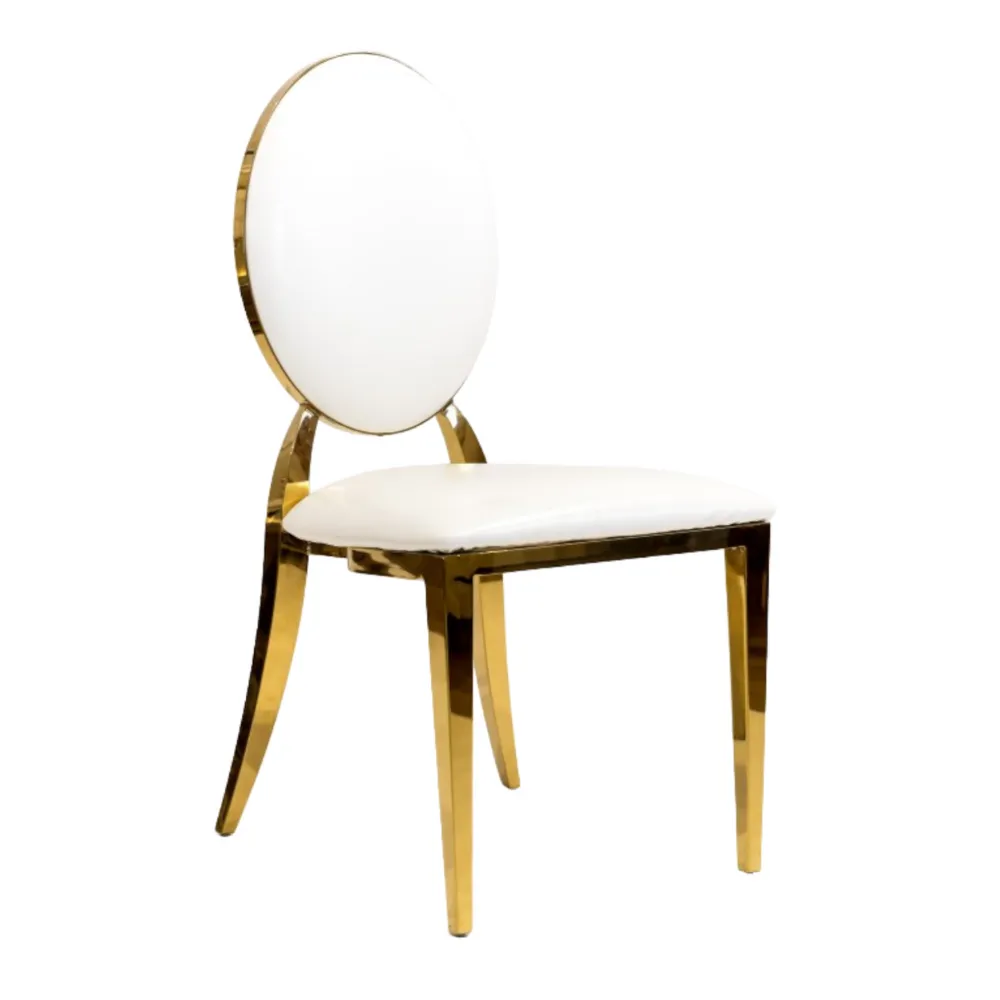 Chaise Médaillon Dorée