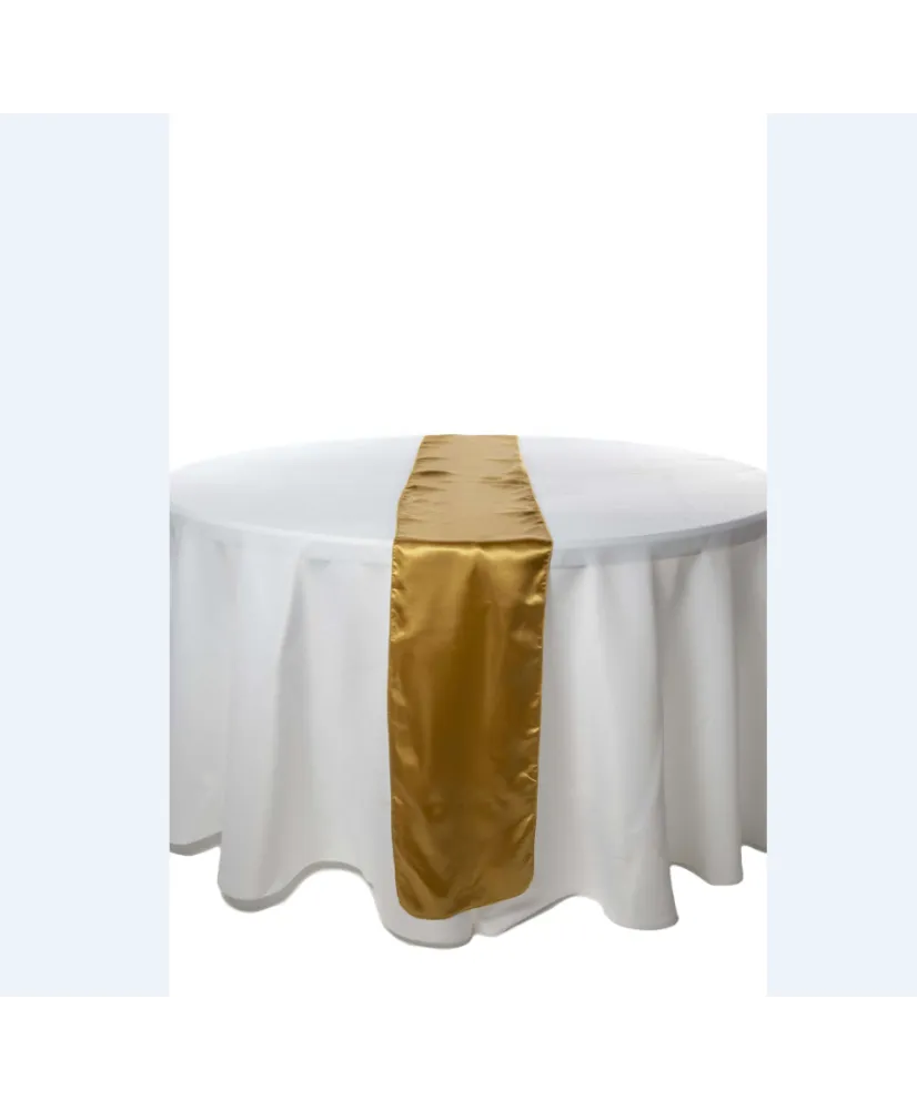 Chemin de table satin or 