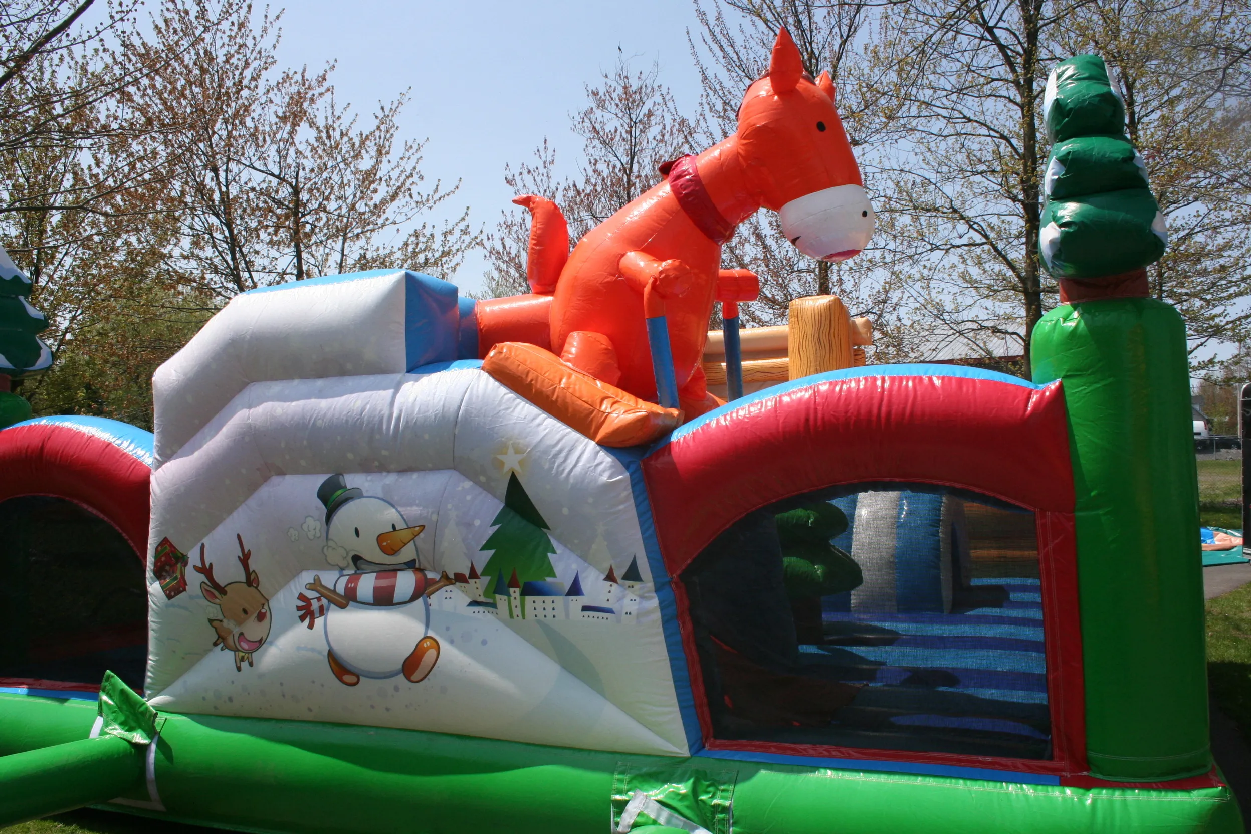 Jeu gonflable Paysage d'hiver (Combo) - Jeunes enfants 