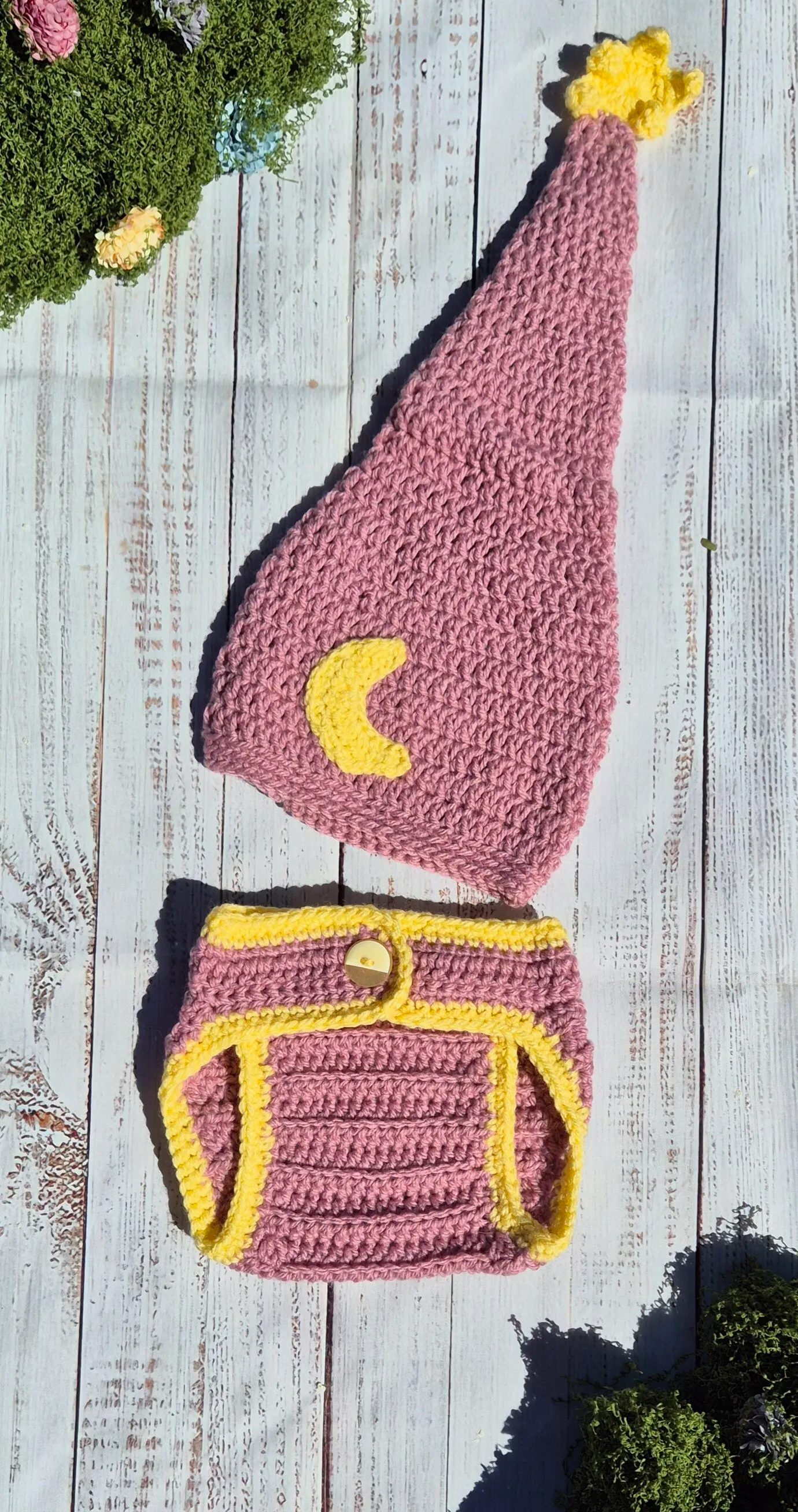 Crochet Pajamas - Pink