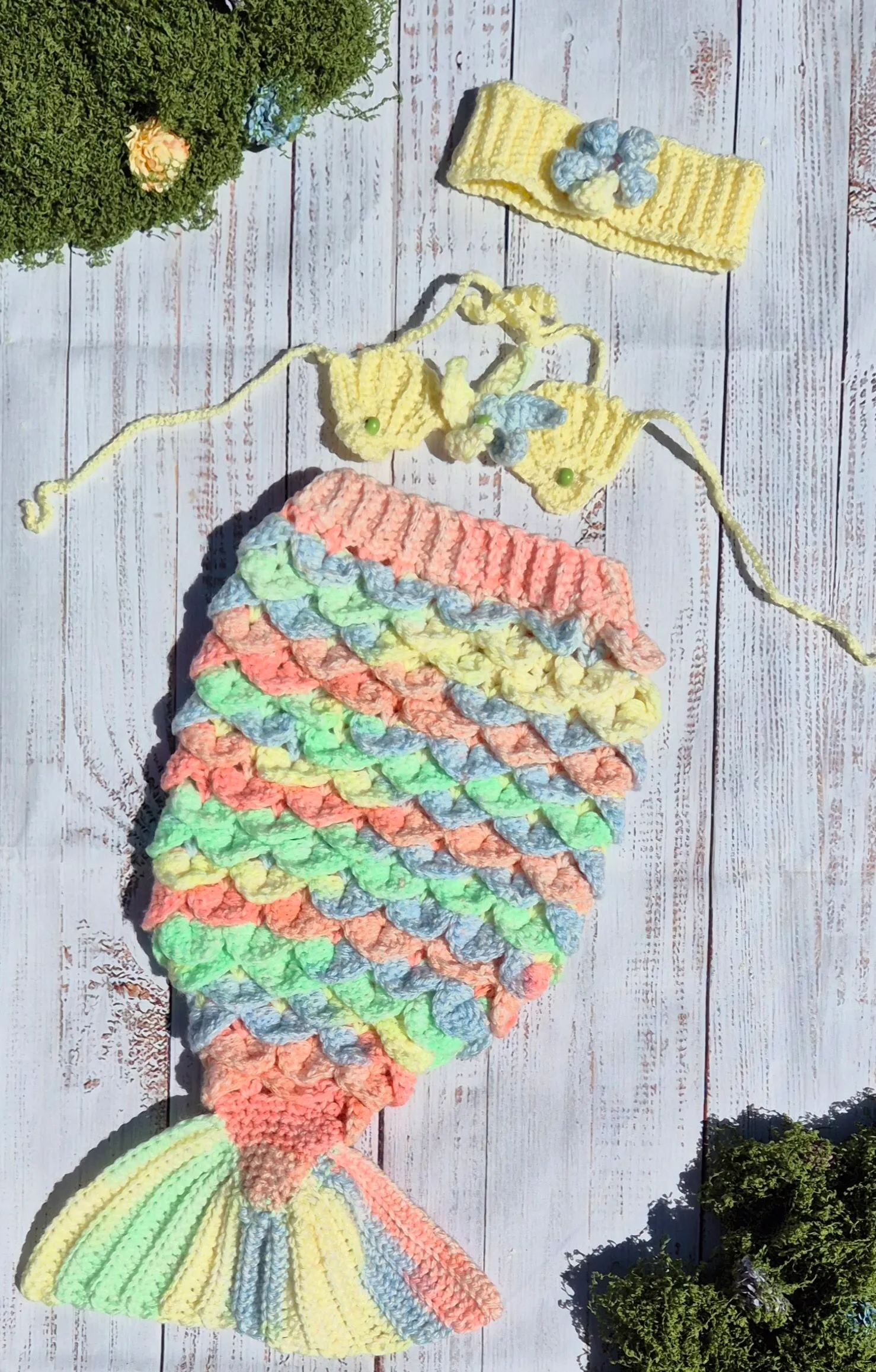 Mermaid - Yellow Mutlicolour