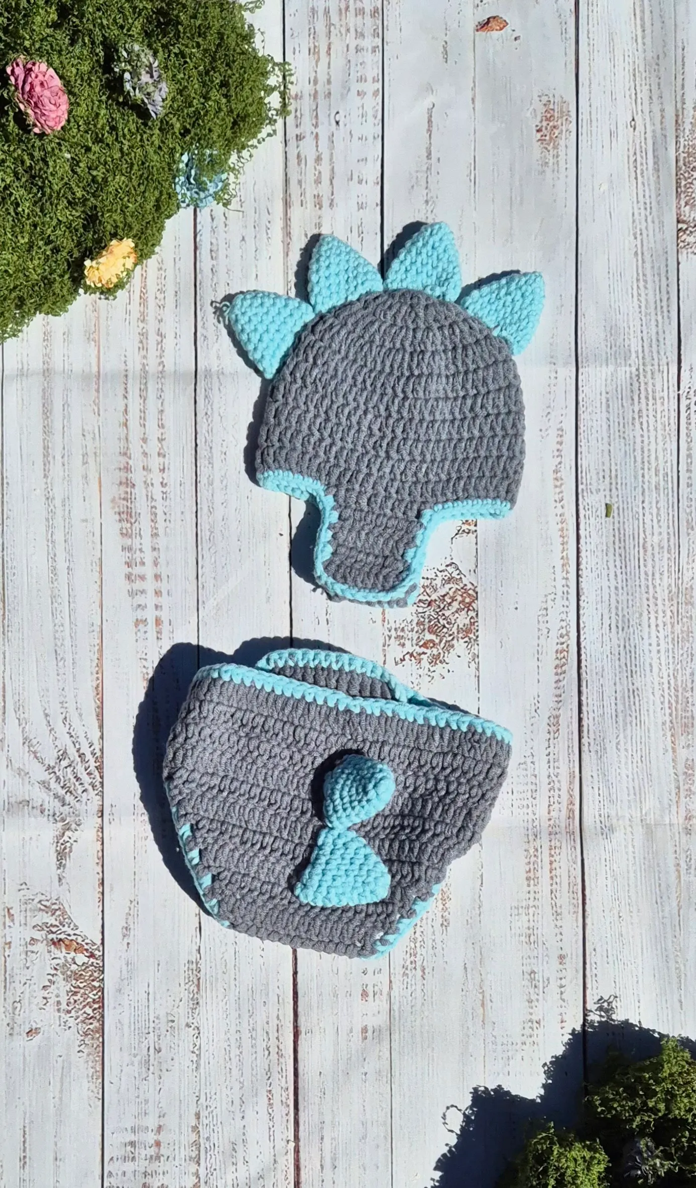 Dinosour - Blue and Gray