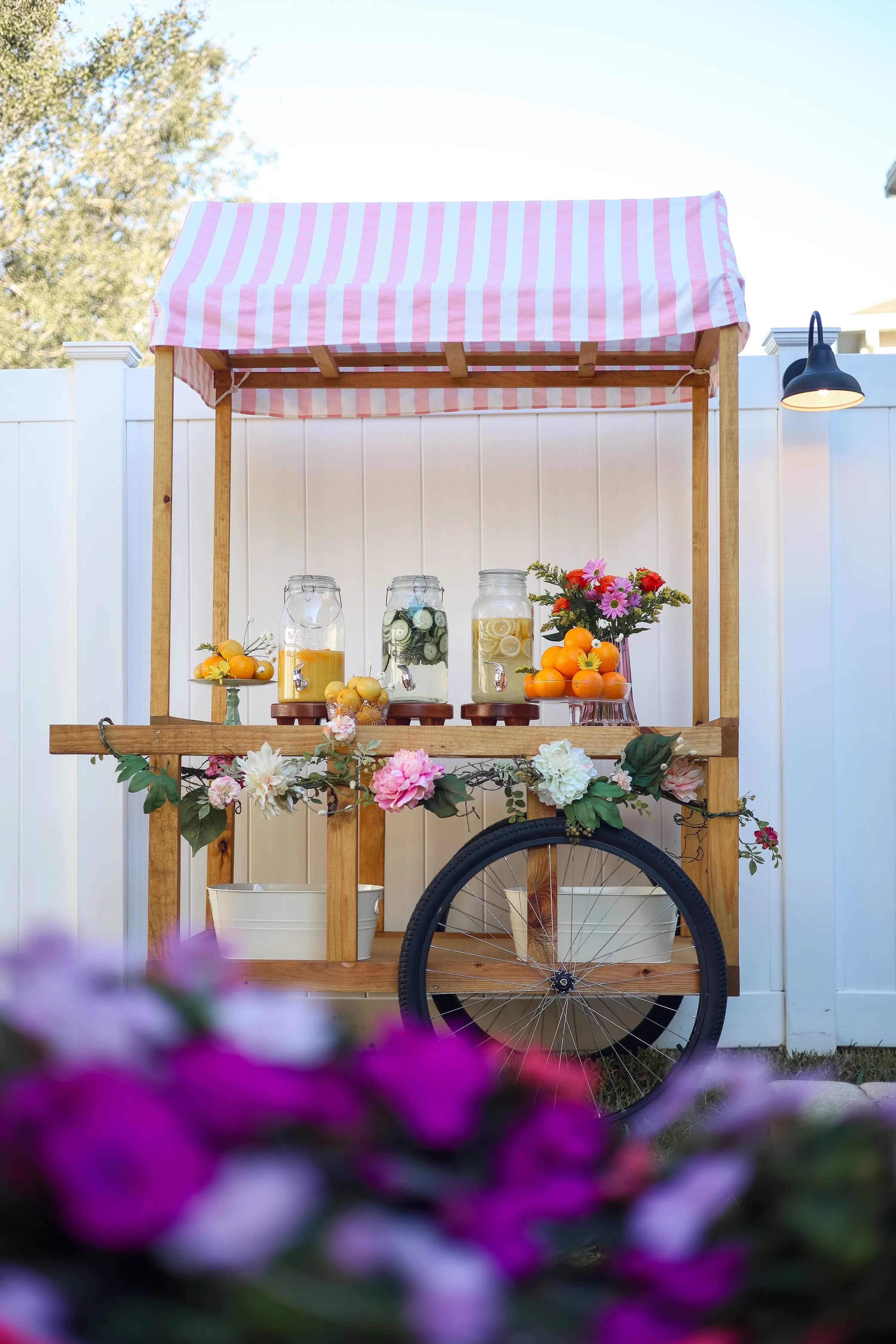 Flower/Candy cart wooden