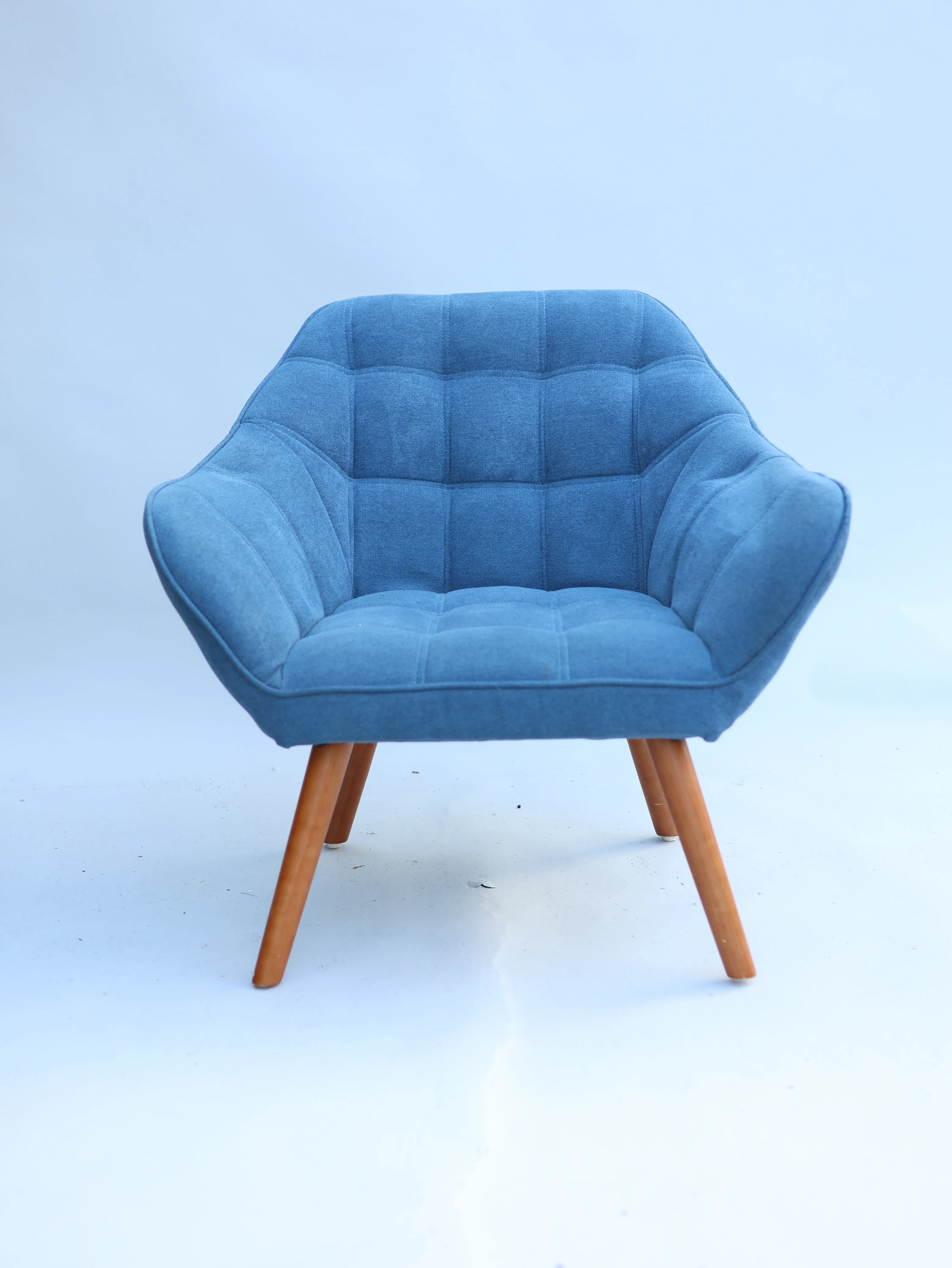 Candy Chair - (Blue Mcm Accent Chair)