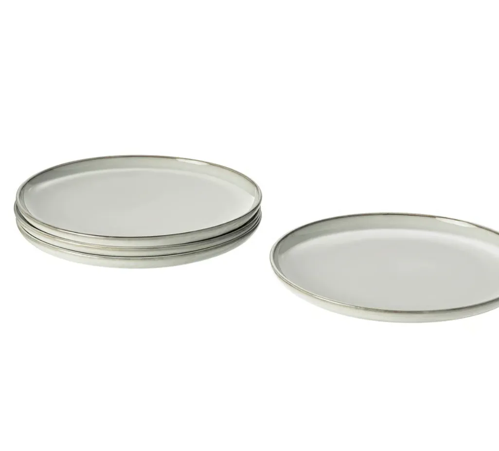 Plates ceramic grey