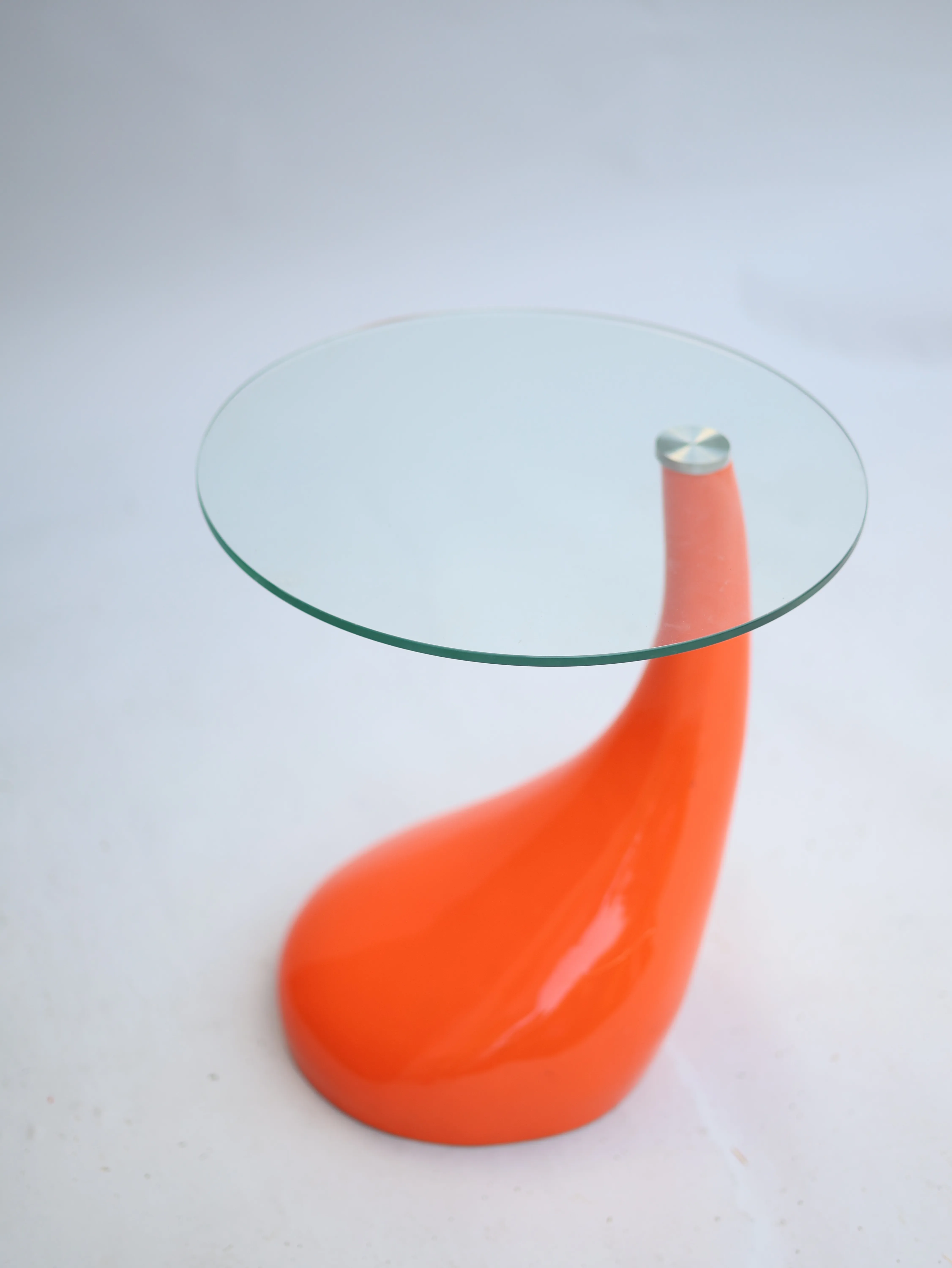 Orange Glass Neon Sidetable