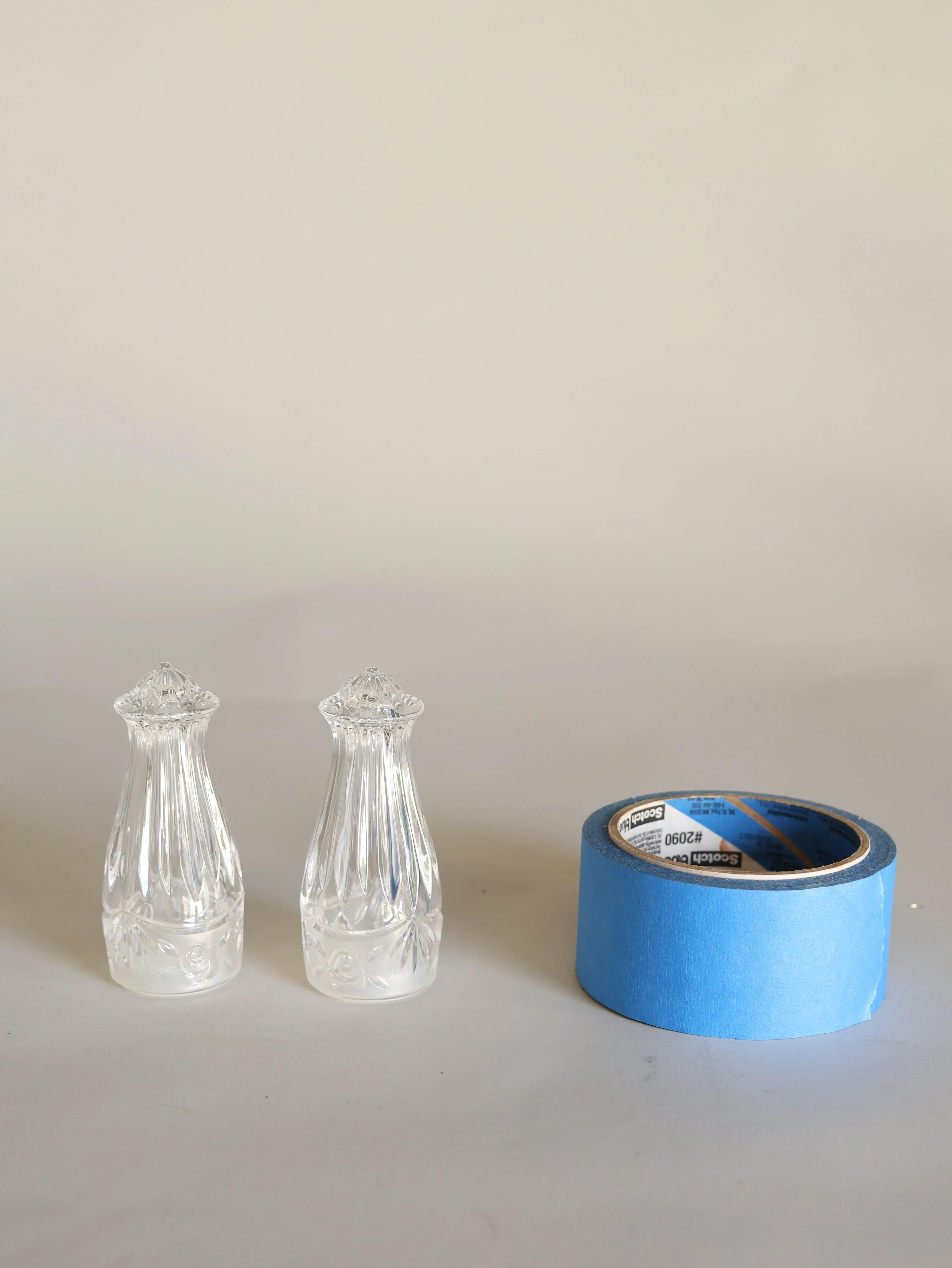 Olivia crystal salt and pepper shakers