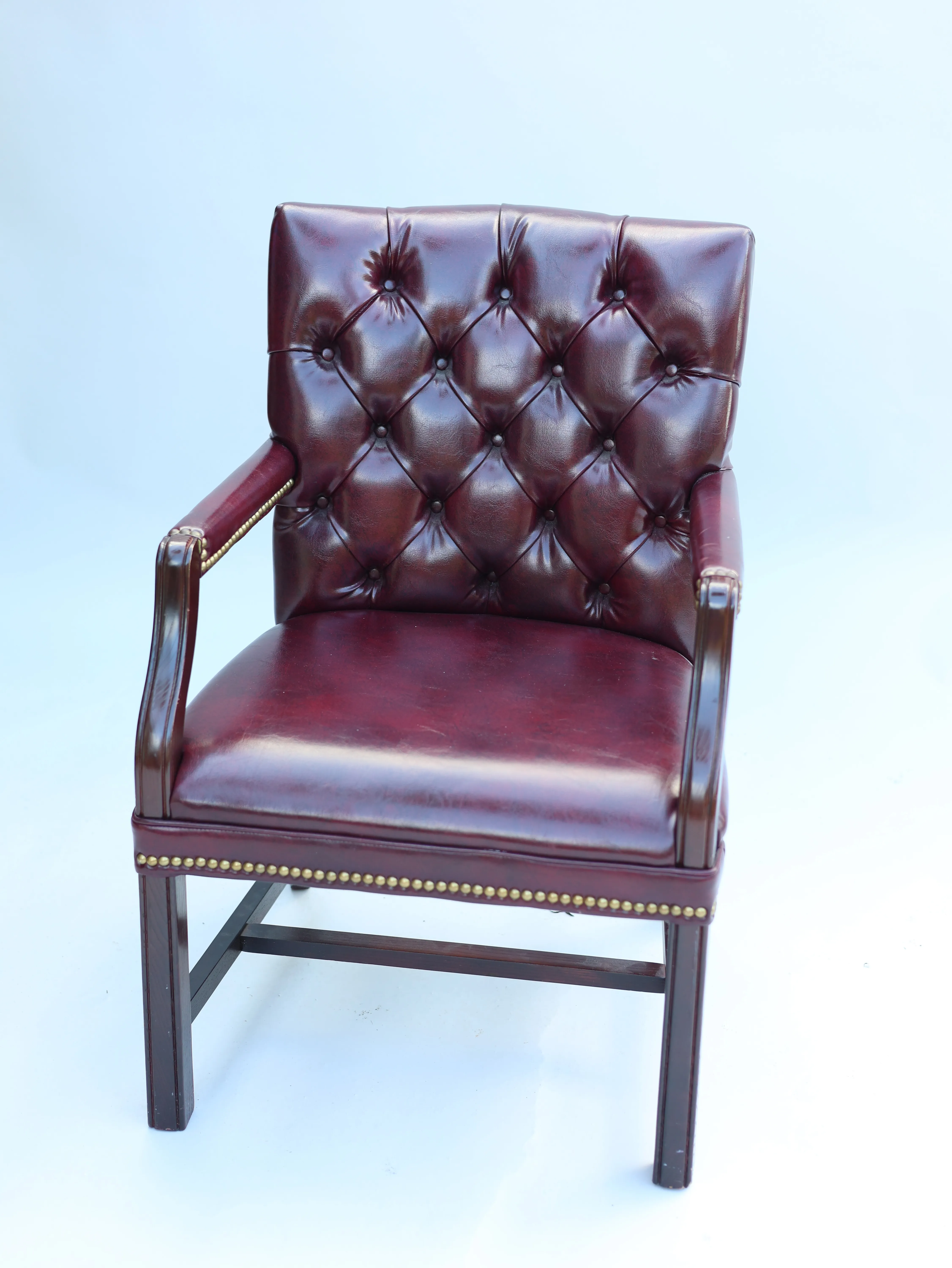 Nancy - Red Leather Office Chair