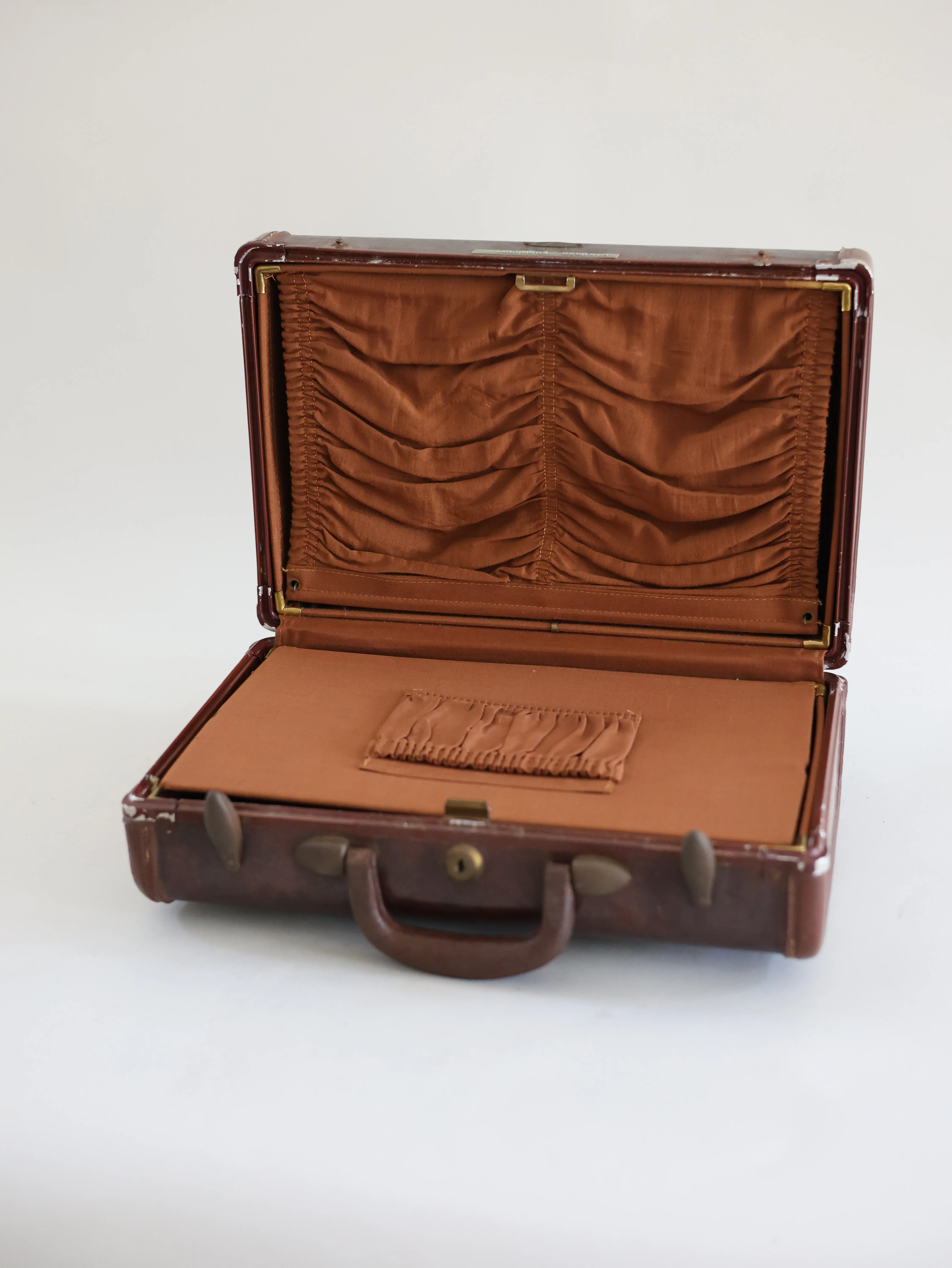 Brown Leather Small Suitcase Columbus Georgia