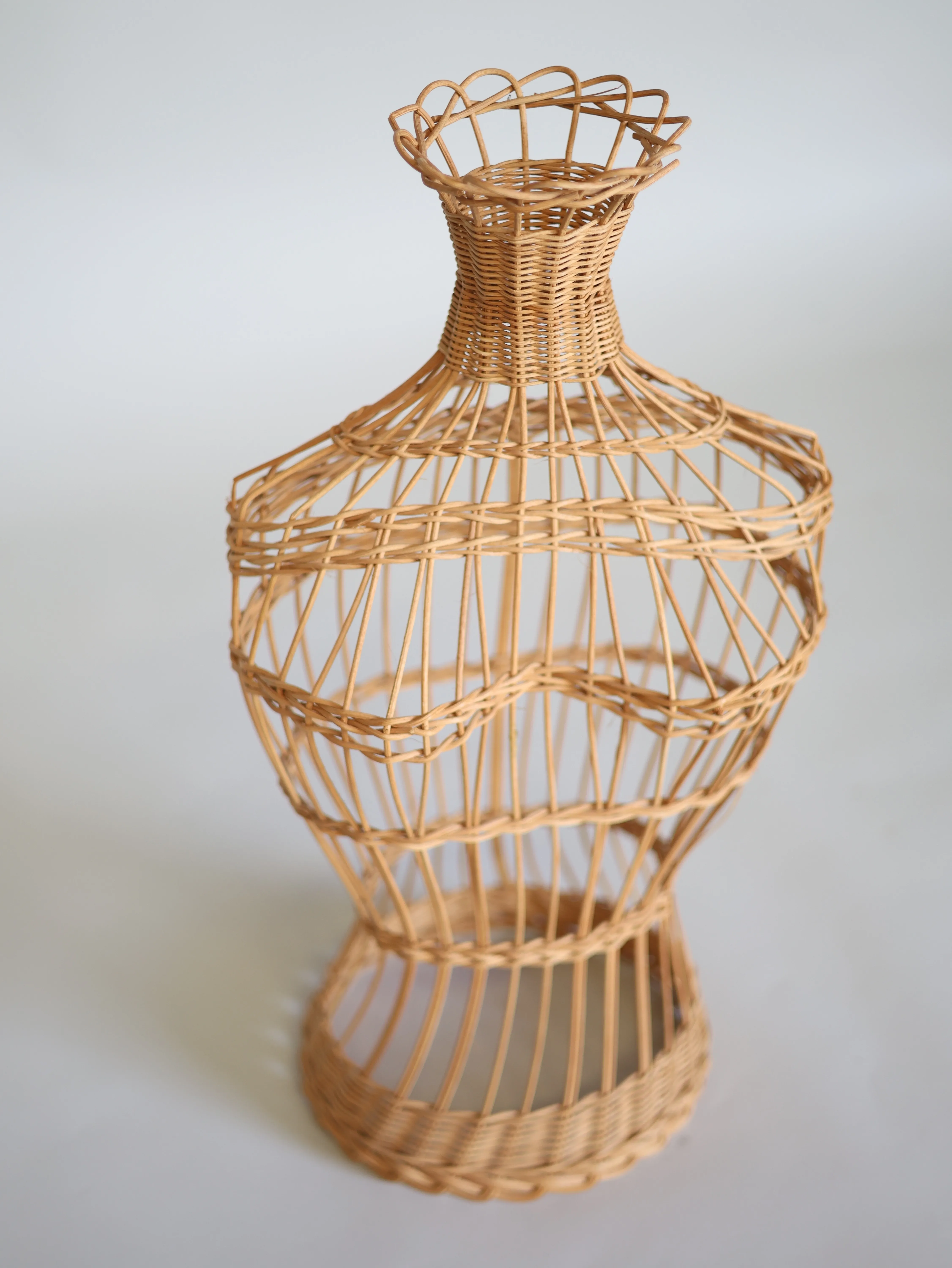 Wicker torso bust
