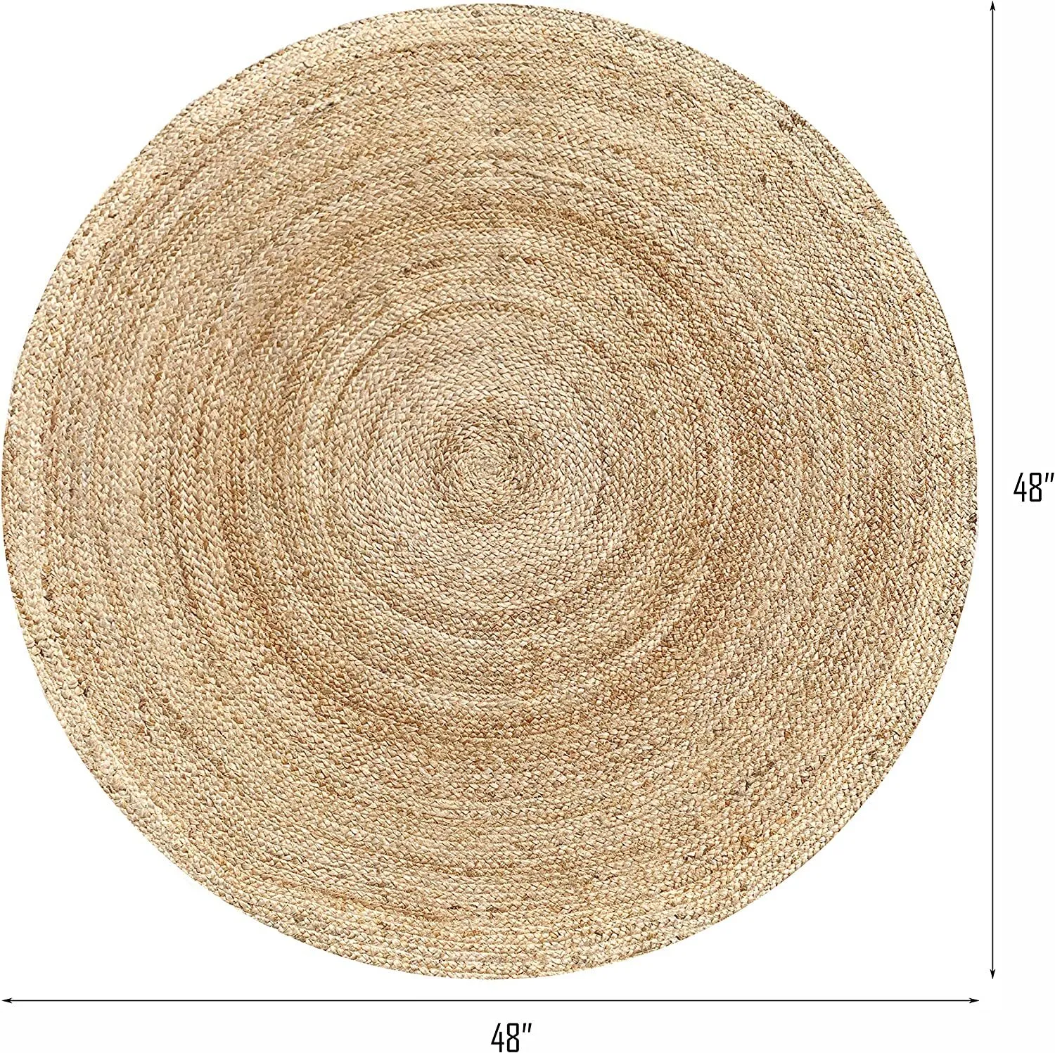 Roung jute rug