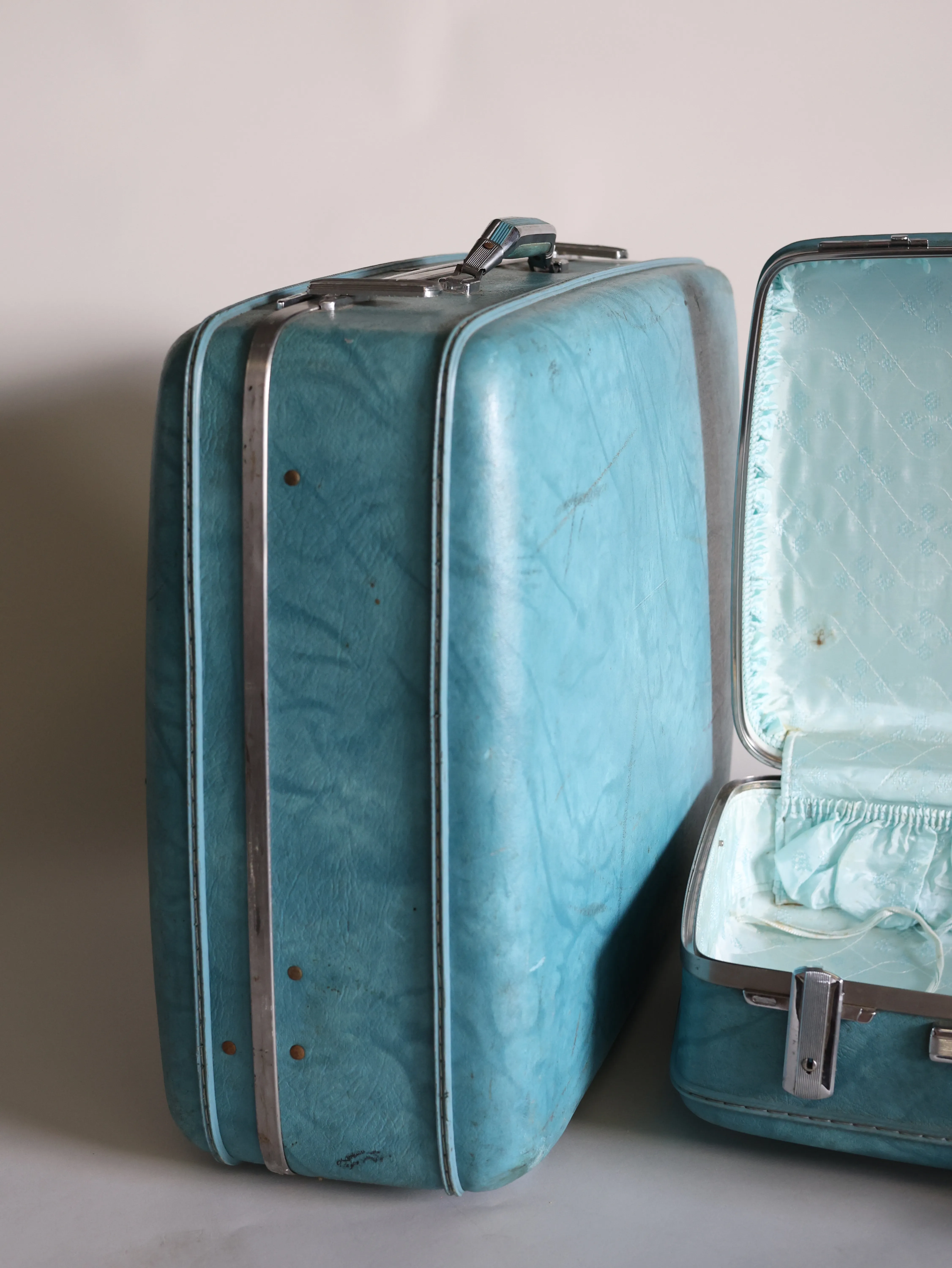 Blue Suitcases Set Of 2