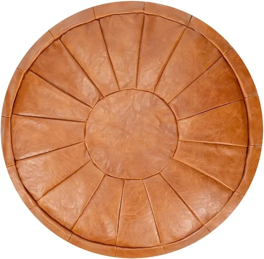 Ottomans orange leather