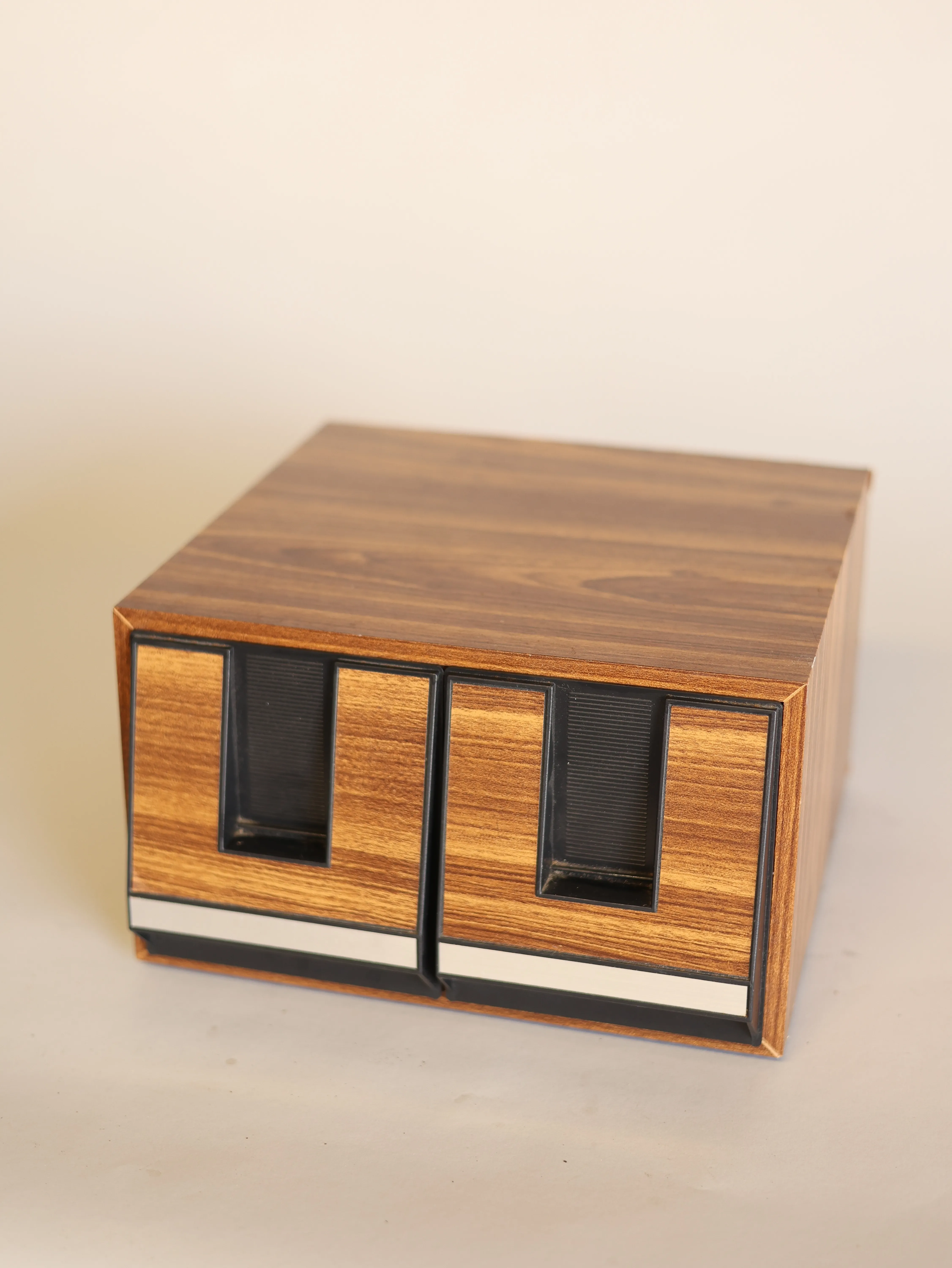 CD vintage wood storage