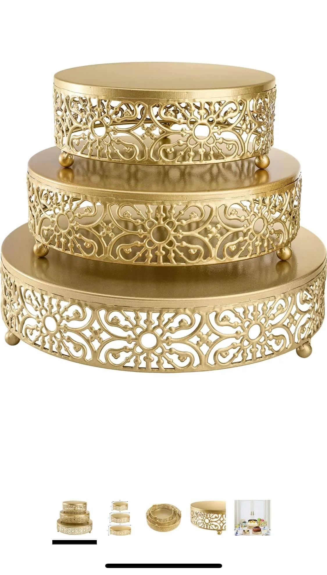 Cake Stand Gold 6”