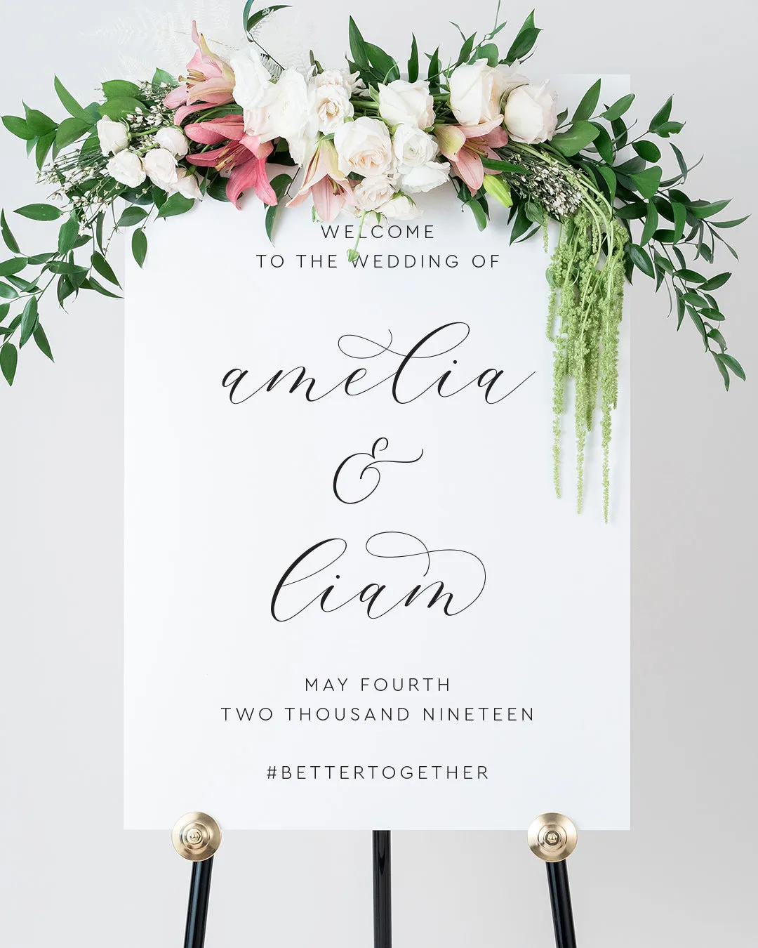 White Acrylic Sign(add your vinyl)