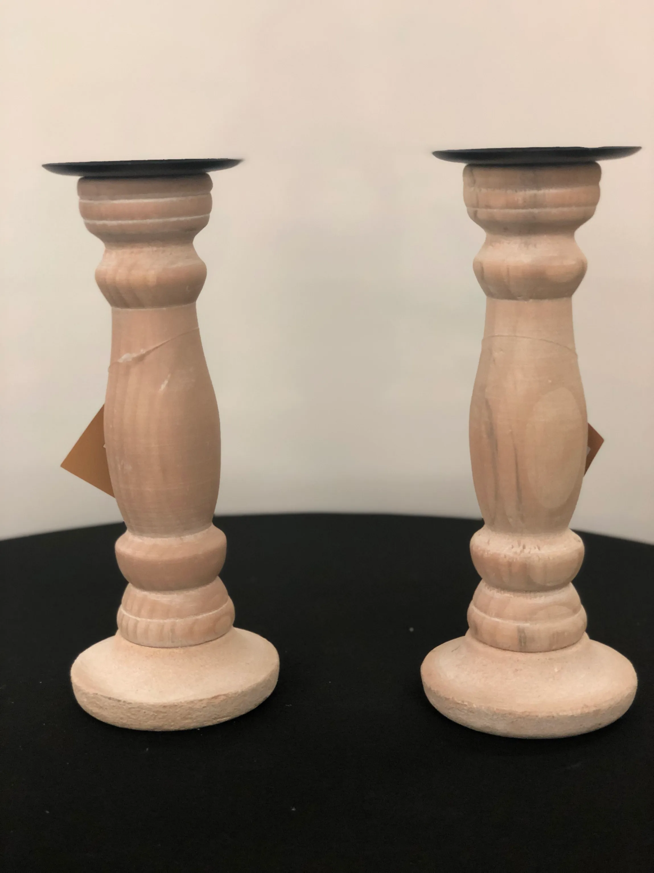 Pillar candle stand set 10.5”
