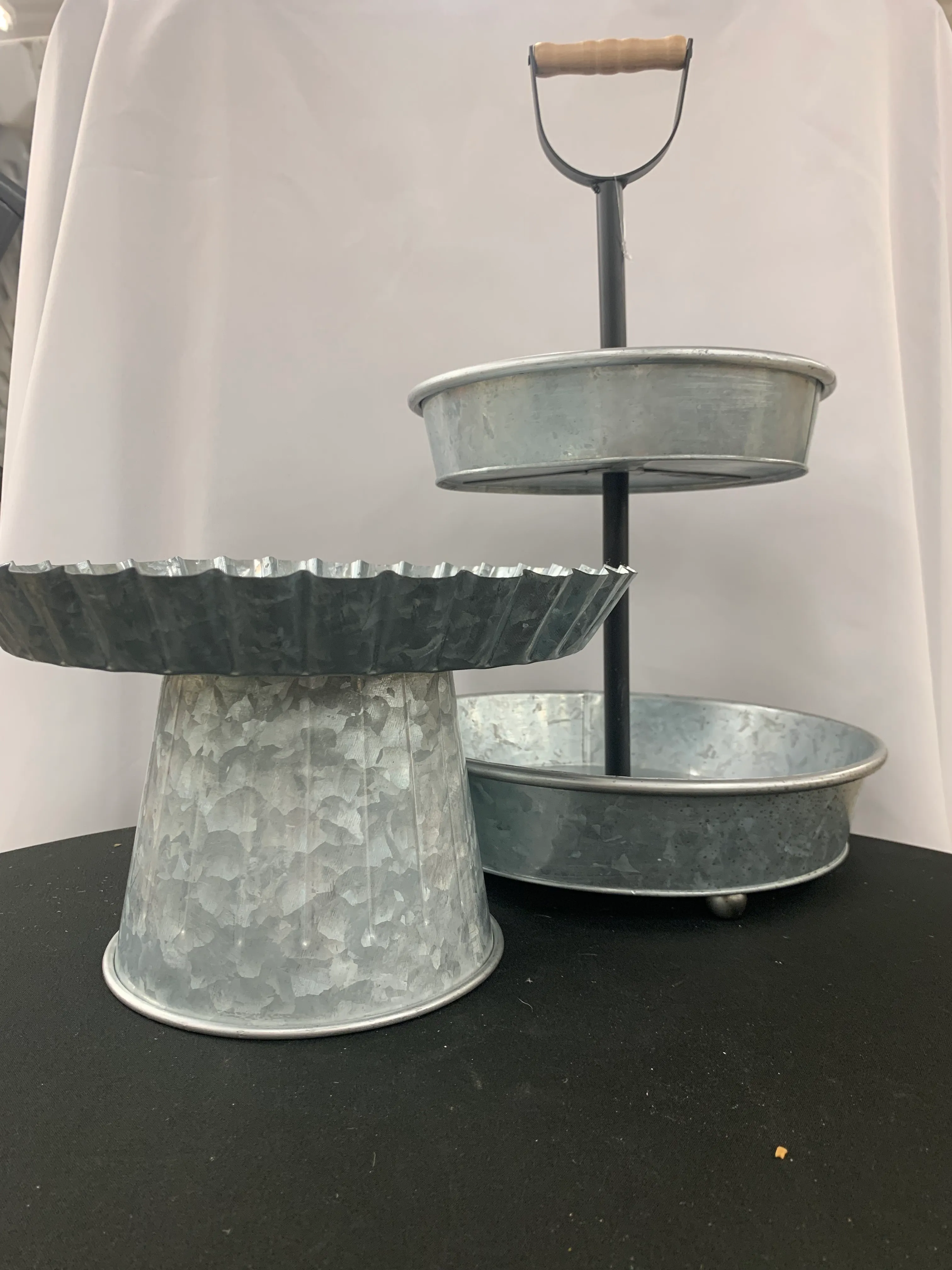 Rustic Metal Dessert stand