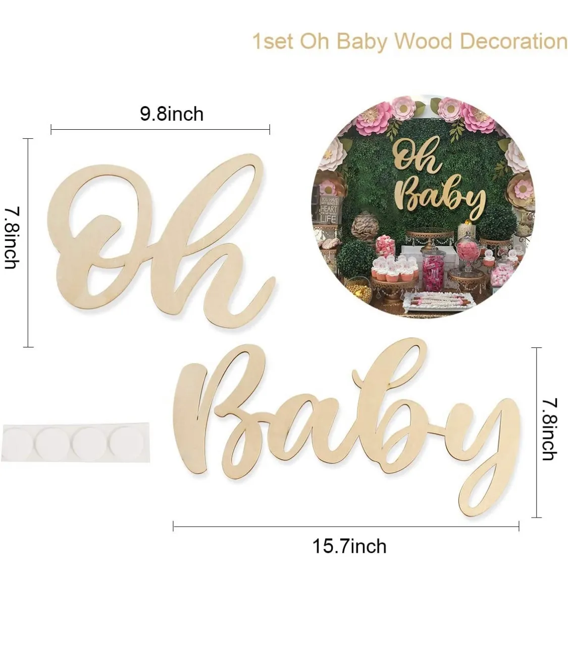 Oh Baby Wooden Sign