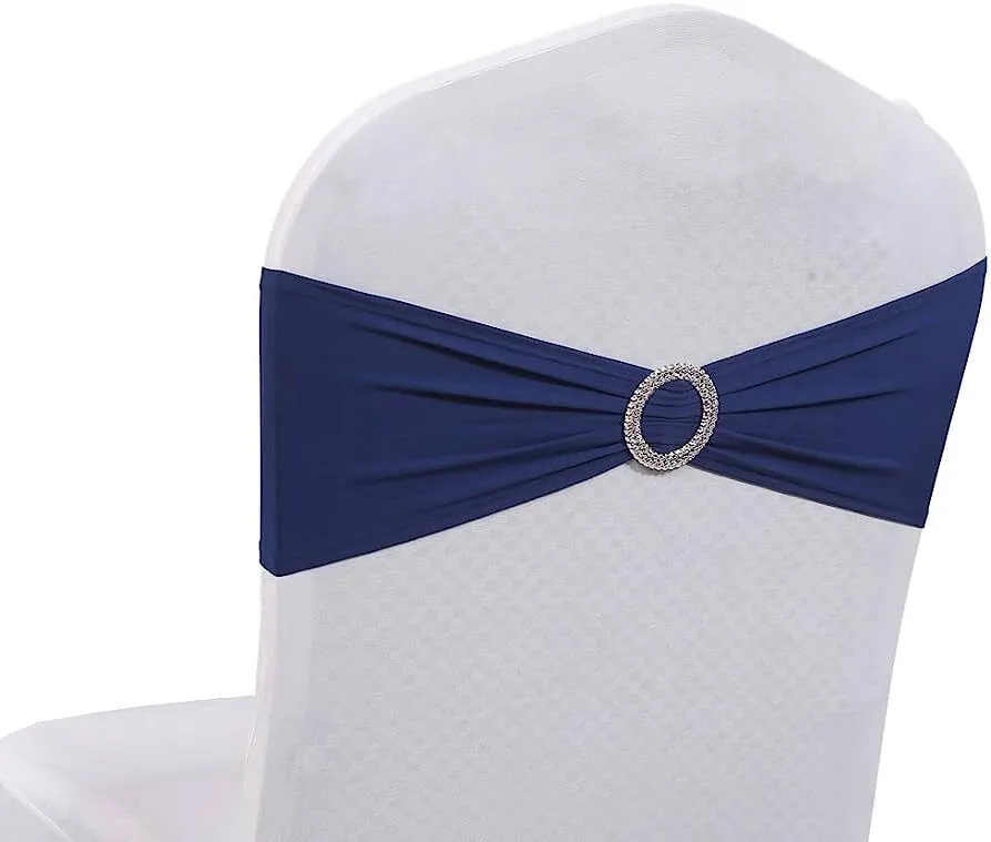 Stretchy Spandex chair sashes Navy