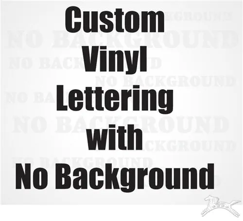 Custom Vinyl Lettering