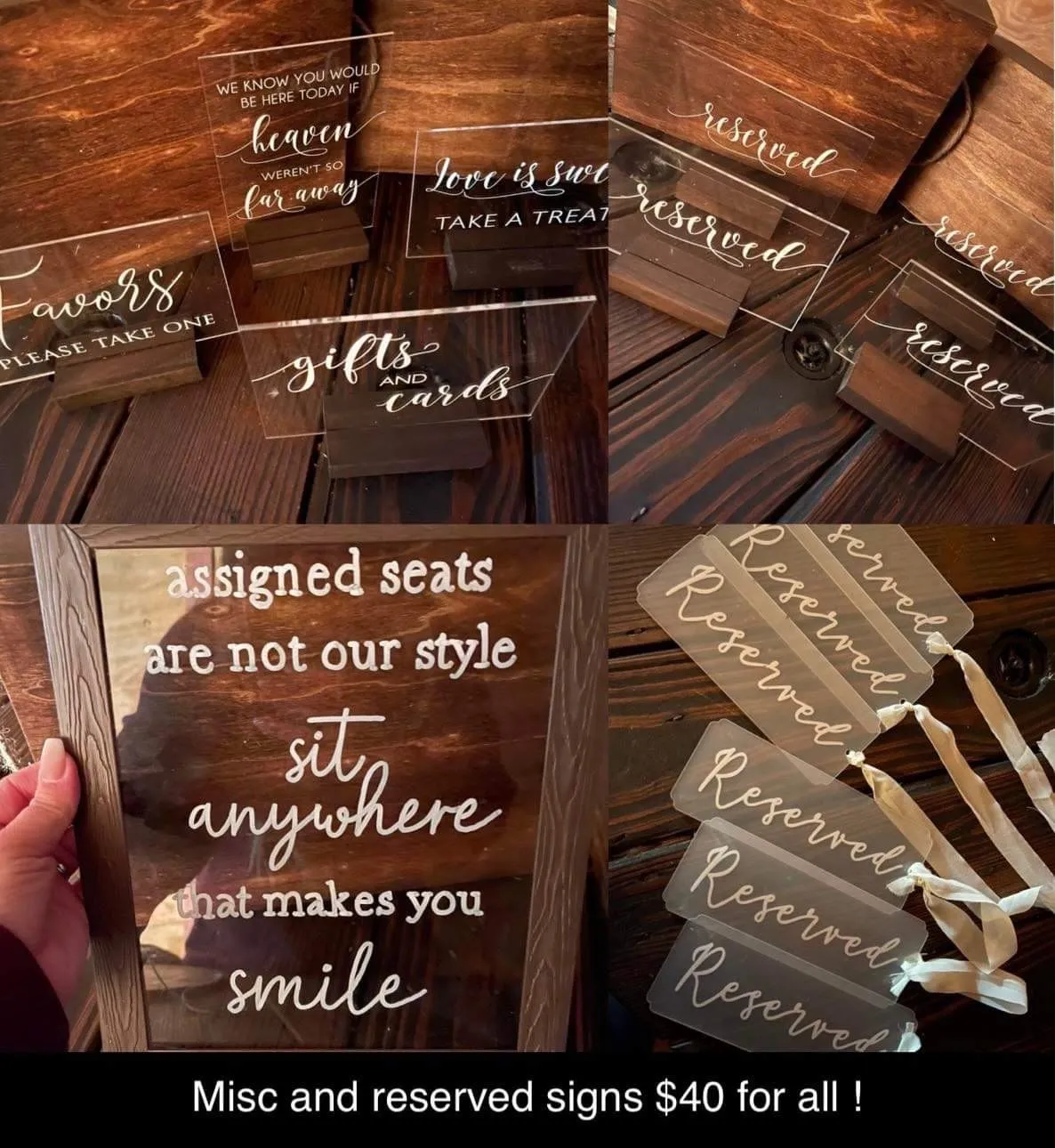 Misc and reserved clear signs (set)