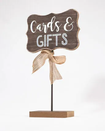 Standing Cards and Gifts Sign