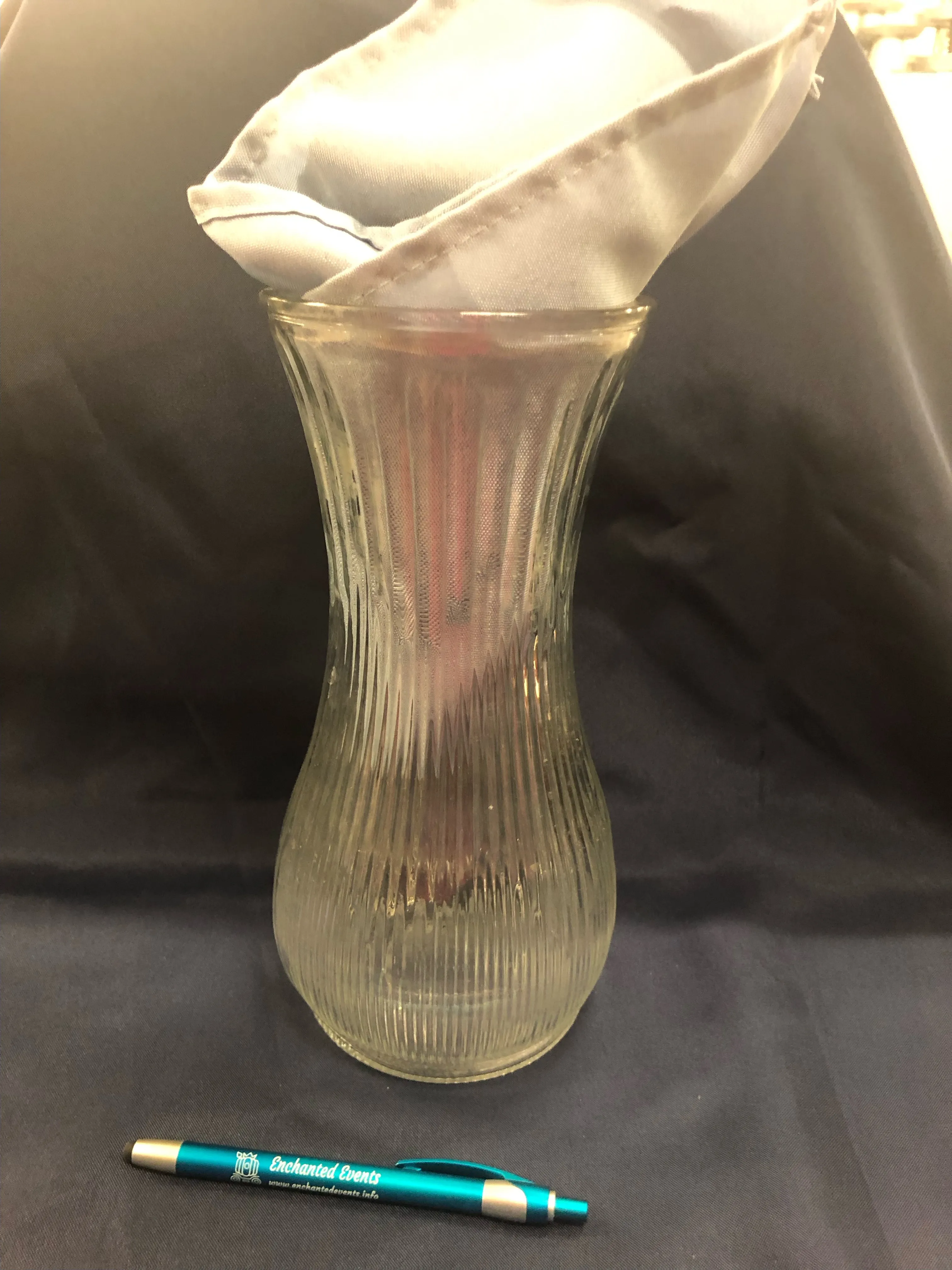 Textures clear vase