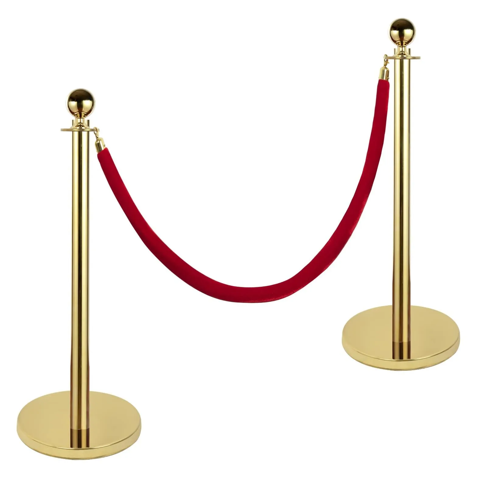 Red velvet rope (5ft long)