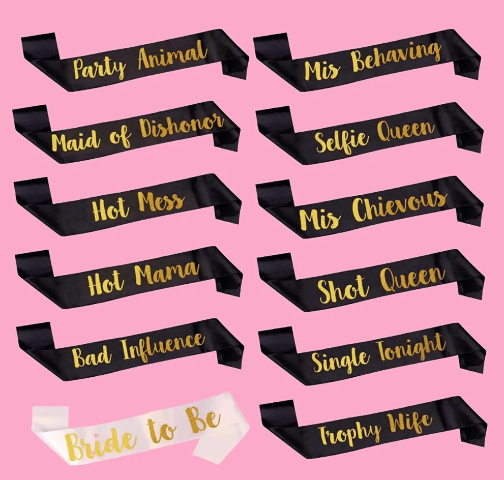 Bach Party Sashes