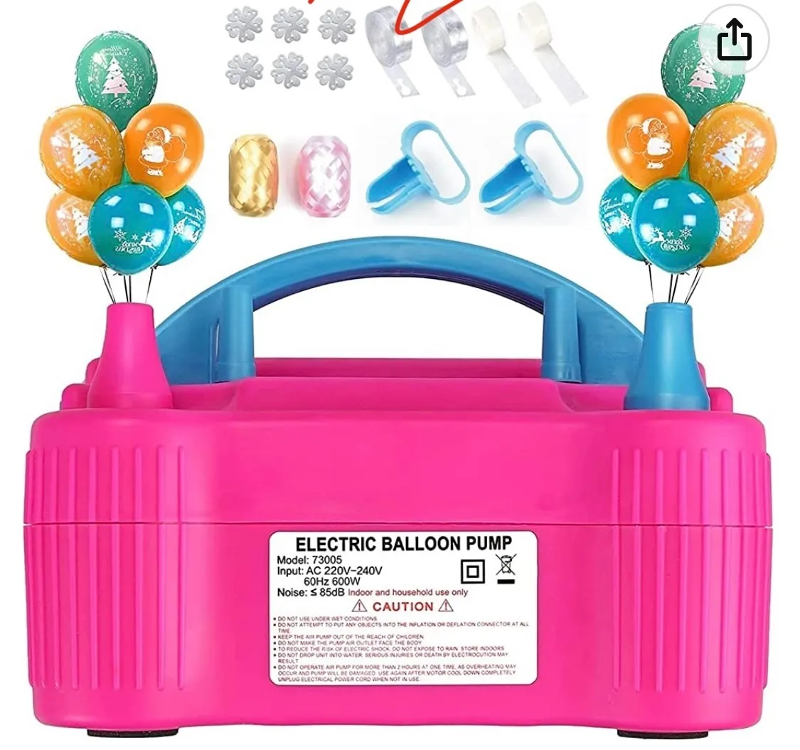Electric air balloon pump