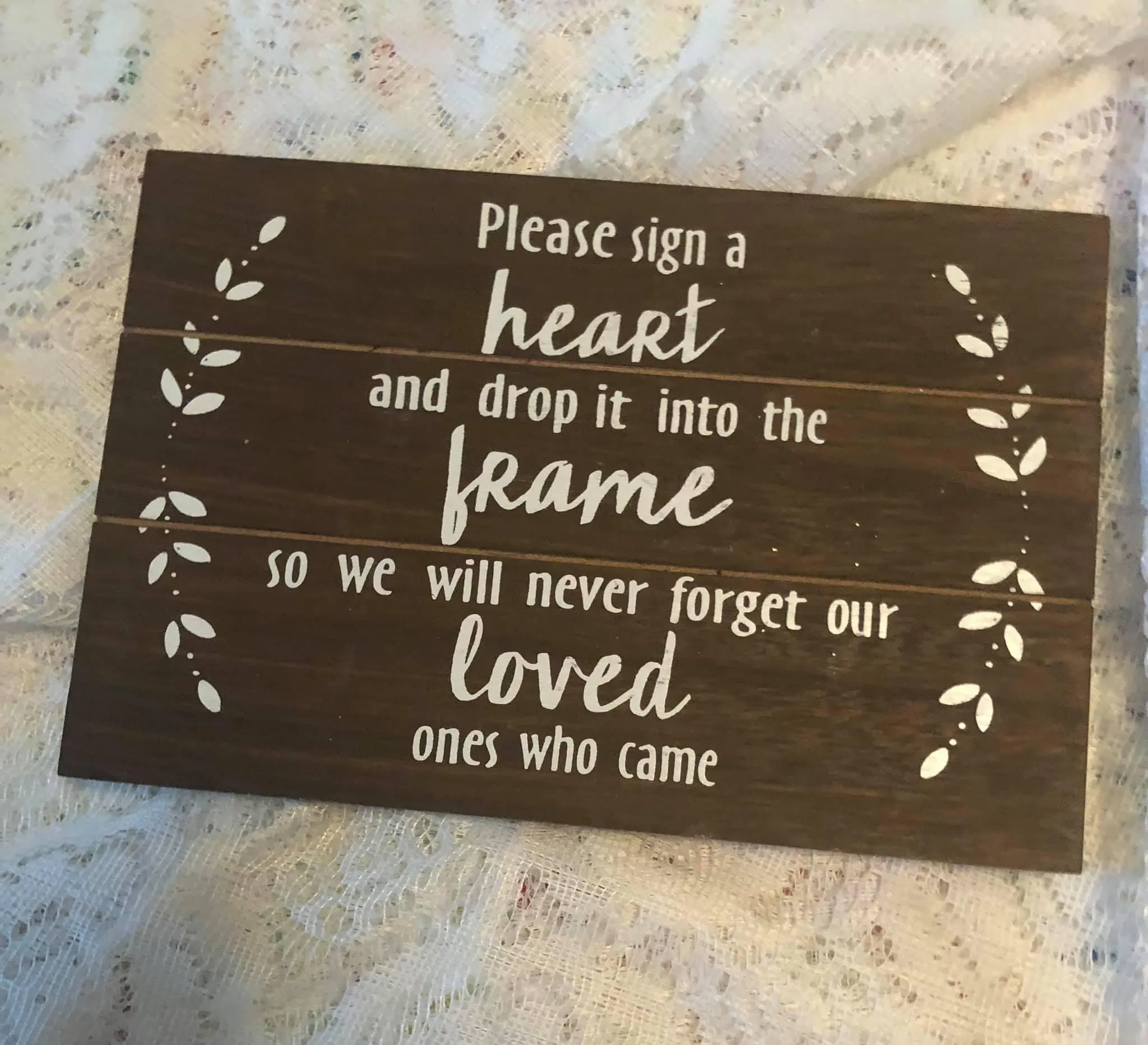Please Sign a Heart Sign