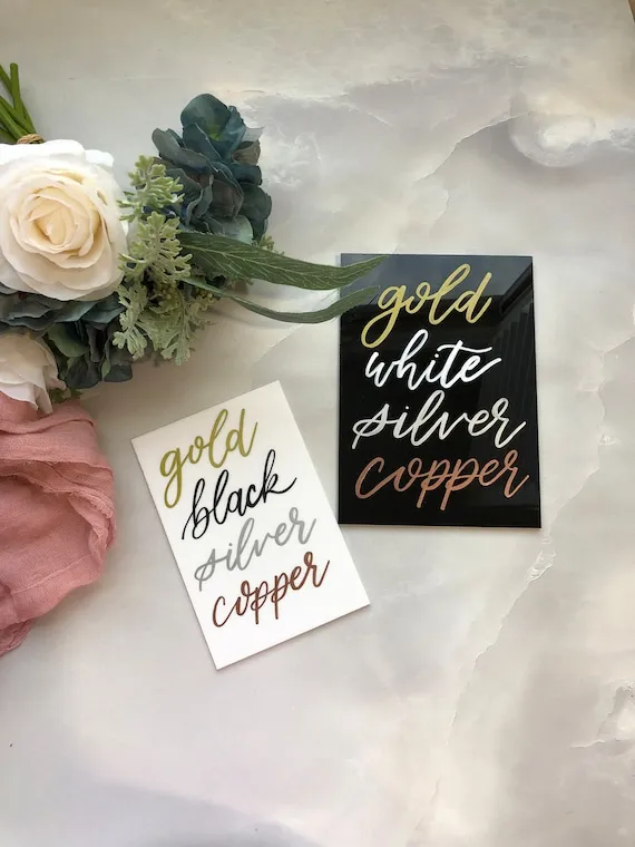 White Acrylic 8x10( add your vinyl)