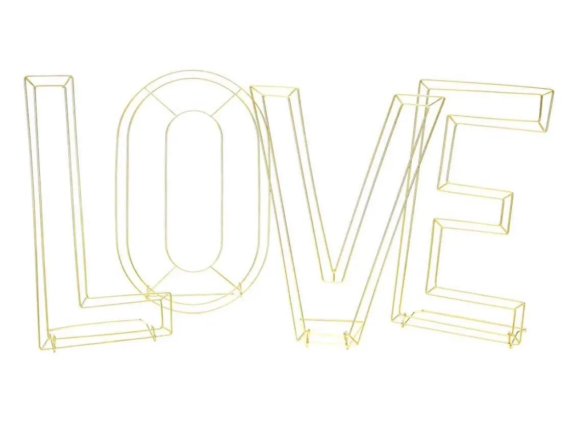 GoldMetal Love Sign