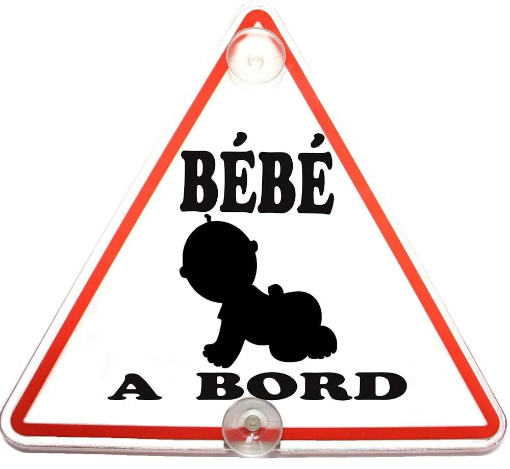 plaque voiture "bébé à bord"
