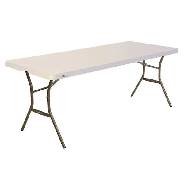 6' White Banquet Tables