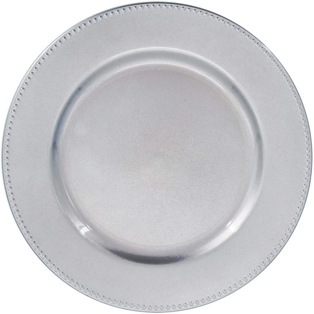 Silver Chargers - Packaging Quantity: 10 - round up as needed