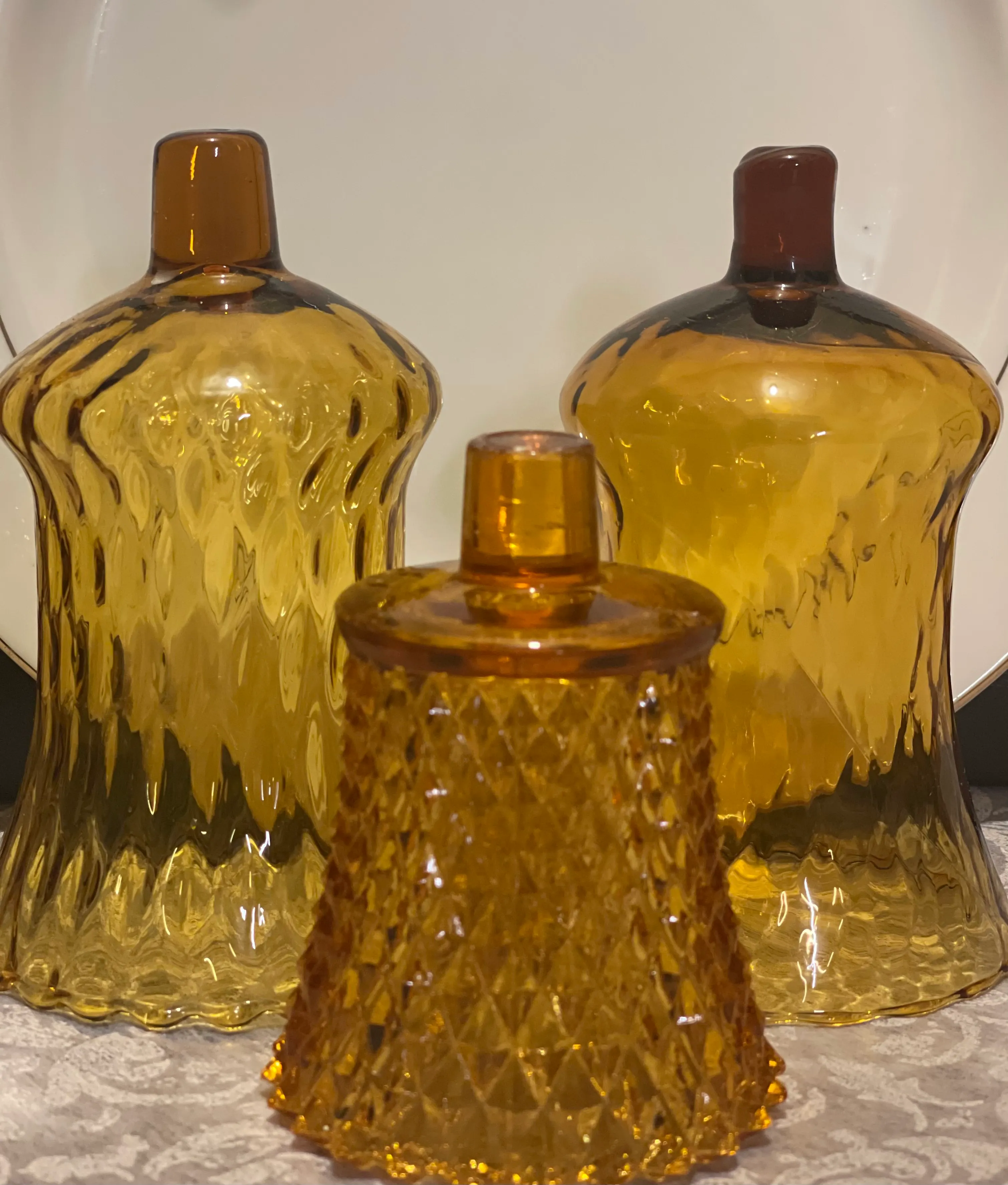 Amber votives