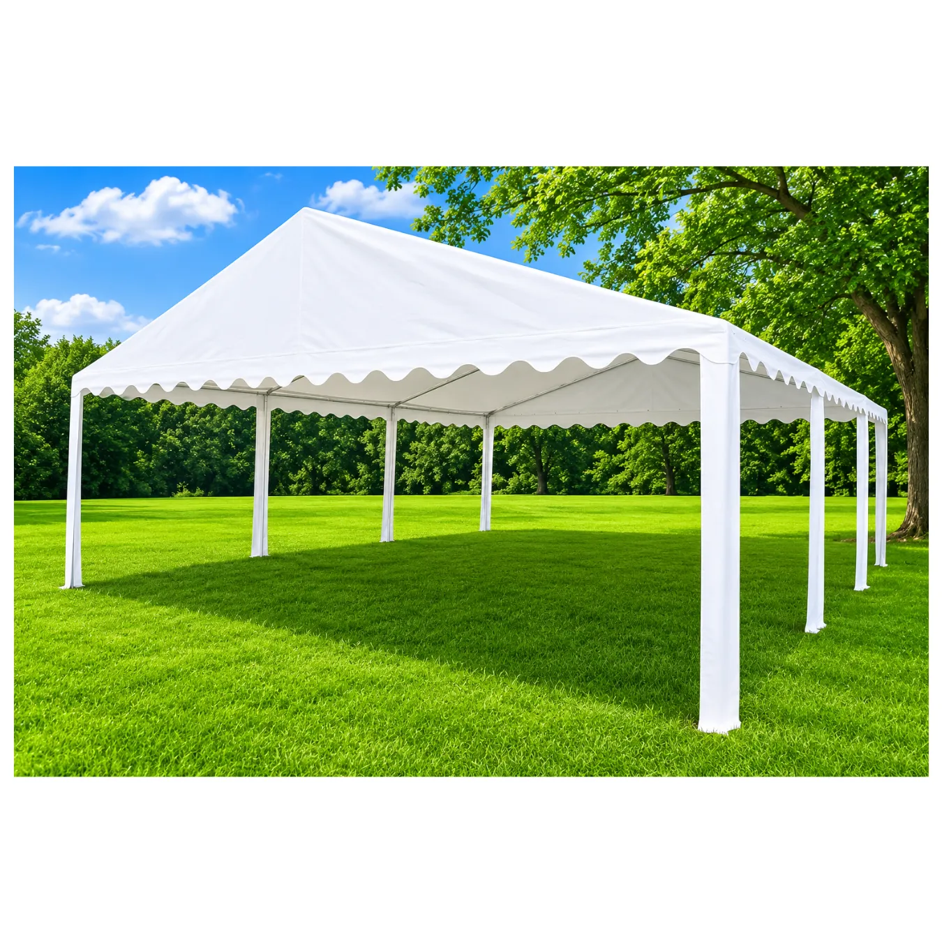 20' x 20' White Pole Tent