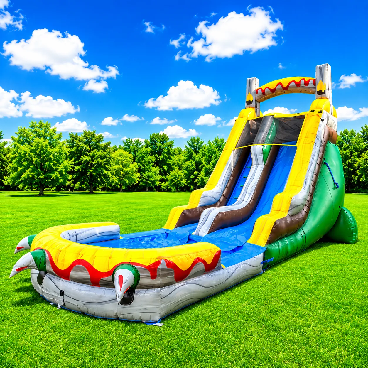 18ft T-Rex Water Slide